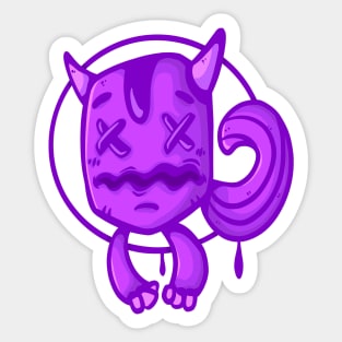 purple bug Sticker